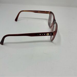 Versace Women's Glasses in Rich Burgundy with Gold Details